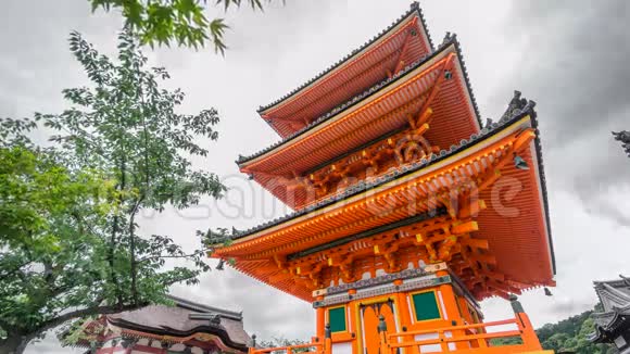 日本京都清水宫的时间流逝视频的预览图