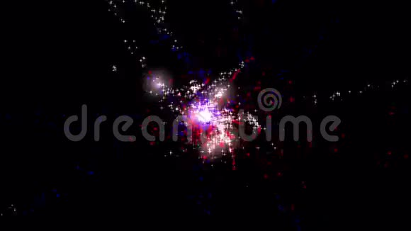 飞溅点烟花水泡爆炸粒子节日的背景视频的预览图