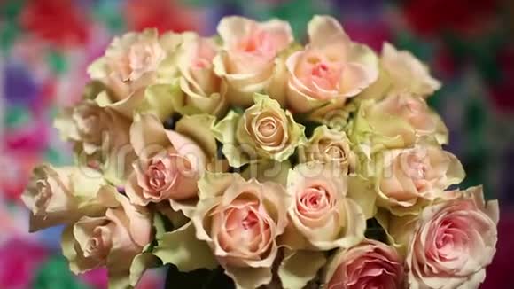 美丽的花束玫瑰视频的预览图