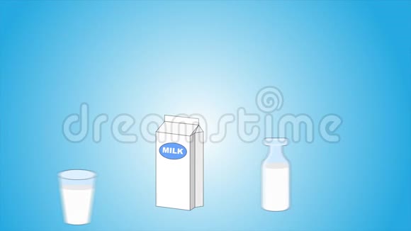 牛奶中不同的营养成分视频的预览图