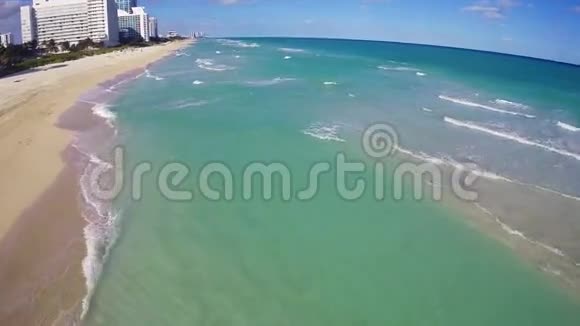 迈阿密海滩的空中录像视频的预览图