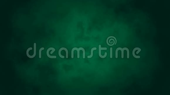 深绿色星云动画漆黑的翡翠阴云密布的天空视频的预览图