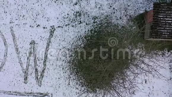 飞在雪的文字之上视频的预览图