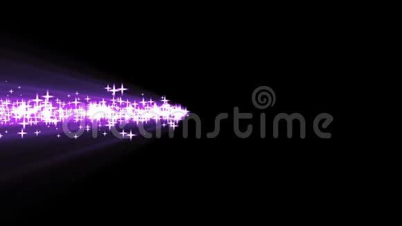 闪亮的星星粒子彩色魔术角形灯运动图形标志动画背景新的质量技术视频的预览图