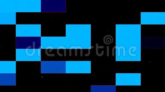 许多小颗粒的电影矩形抽象背景三维渲染技术背景视频的预览图