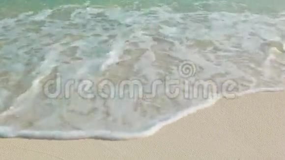 冲浪沙滩上的女性脚视频的预览图