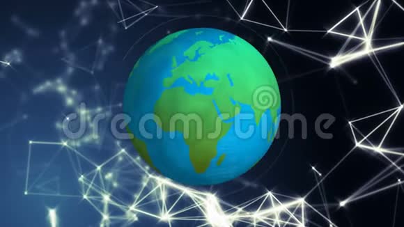 全球区块链技术的数字组合视频的预览图