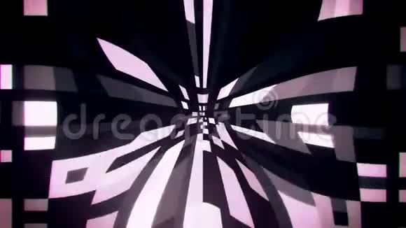 白色数字方块经扭曲VJ循环背景视频的预览图