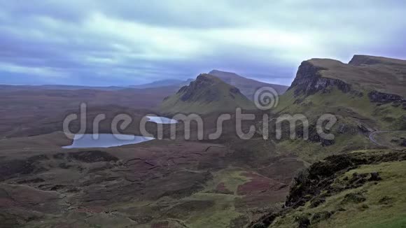 苏格兰斯凯岛上美丽的奎林的时间流逝视频的预览图