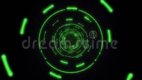 绿色抽象光圈无缝循环视频的预览图
