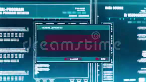 20屏幕上数字安全警报的间谍警报警告通知视频的预览图