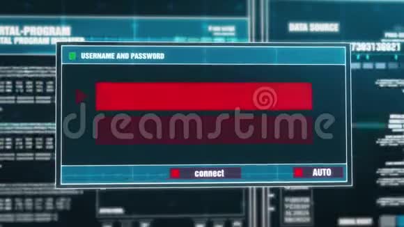 12屏幕上数字安全警报密码破解警告通知视频的预览图