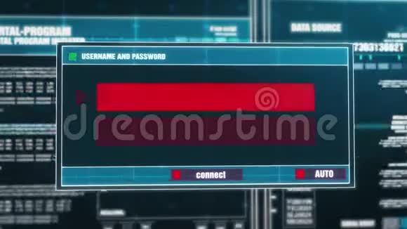 18屏幕上数字安全警报的安全攻击警告通知视频的预览图