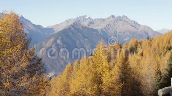 意大利瓦尔泰利纳的秋天景观视频的预览图