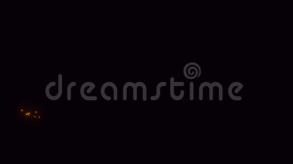 黑色背景下的销售文本3个字体版本飞行火花粒子2D动画视频的预览图
