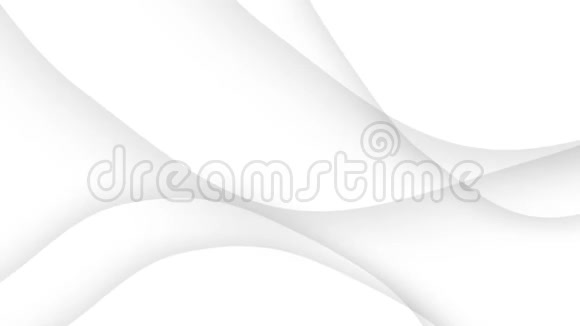 简单抽象的白色波浪时尚的白色曲线视频的预览图