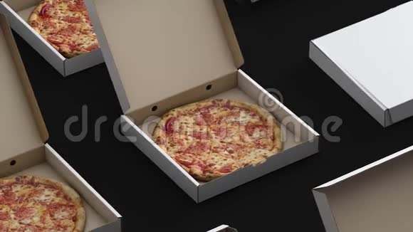 传送带是盒装披萨环视频的预览图