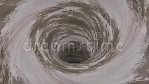 Grunch混凝土天坑黑洞漏斗隧道飞行无缝环动画背景新品质复古视频的预览图