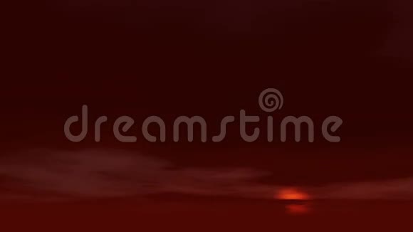 红黑的夜空云的活动视频的预览图