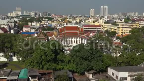 曼谷全景晴天泰国视频的预览图