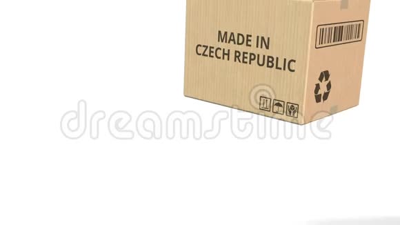 带有CZECH共和国标题的盒子3D动动画视频的预览图