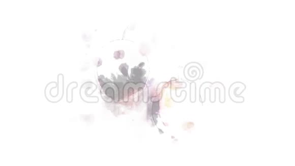 绘制西番莲及其部分的动画视频的预览图