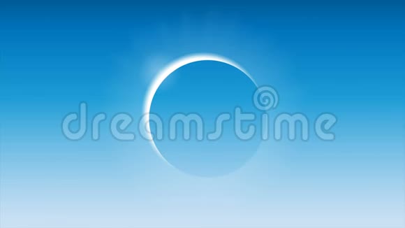 蓝天上的日食视频的预览图