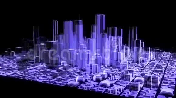 全息城市3D动画视频的预览图