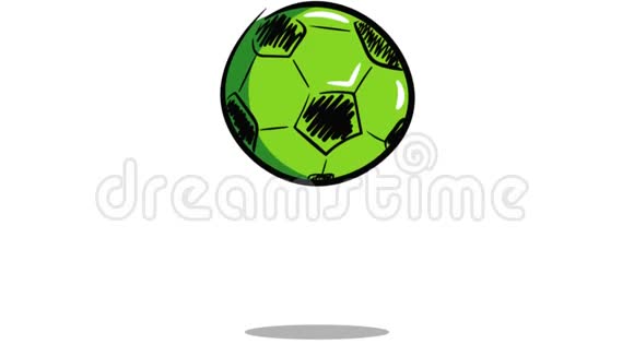 绿色足球和足球单词视频的预览图
