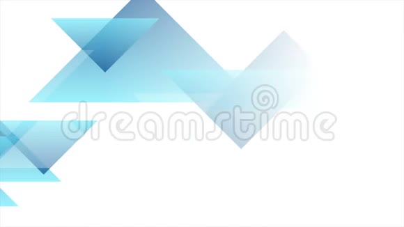 蓝色三角形技术抽象最小几何视频动画视频的预览图