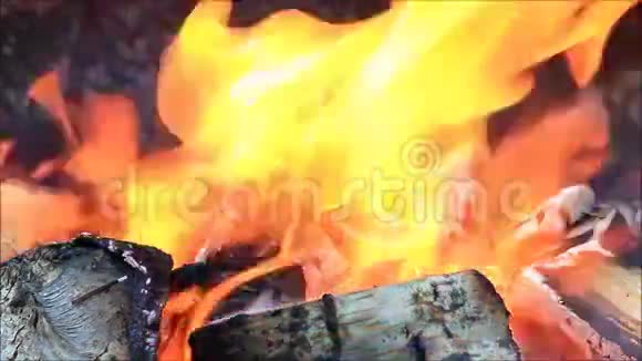 燃烧木柴可再生能源视频的预览图