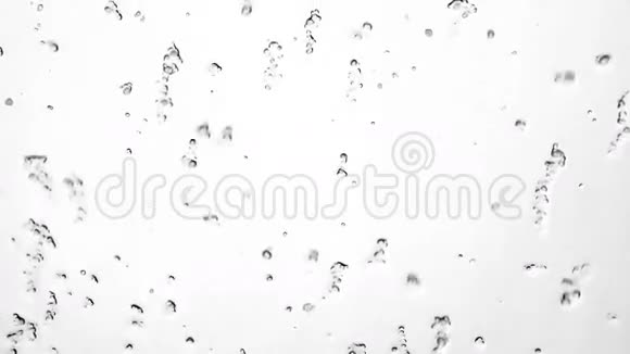 玻璃窗上湿雪的抽象背景视频的预览图