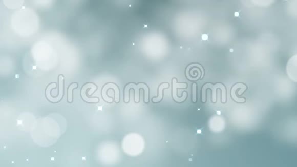 蓝色bokeh灯粒子和星辉波克圣诞模糊美丽闪亮与模糊波克光效果视频的预览图
