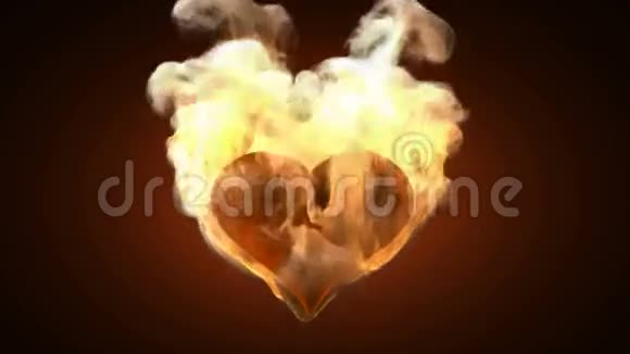 燃烧的心阿尔法垫子视频视频的预览图