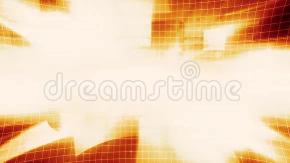 网格技术橙色背景视频的预览图