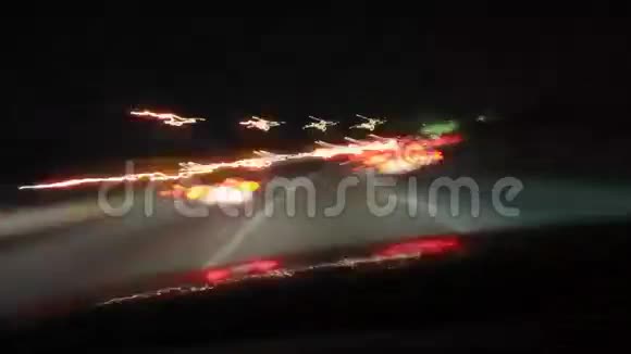 高速公路夜间延时视频的预览图