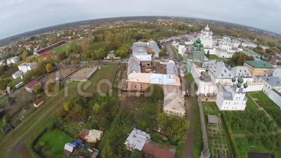 罗斯托夫克里姆林宫的空中景色视频的预览图