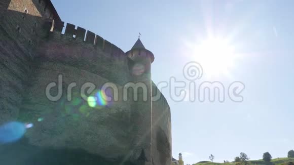 古霍廷堡的城墙和塔楼视频的预览图