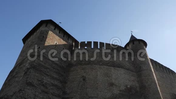 古霍廷堡的城墙和塔楼视频的预览图