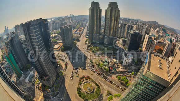 城市交通时间推移韩国HDR视频的预览图