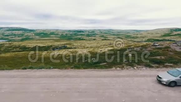 空中无人机顶景凯恩斯科尔斯基半岛视频的预览图