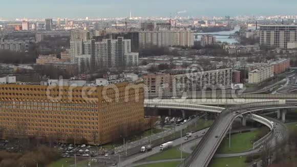 圣彼得堡鸟瞰时间流逝视频的预览图
