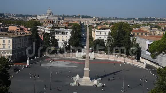 罗马人民广场和狮子广场视频的预览图