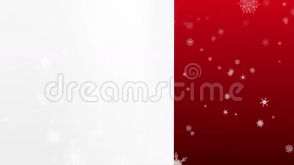 圣诞老人在节日背景上偷看礼品卡视频的预览图