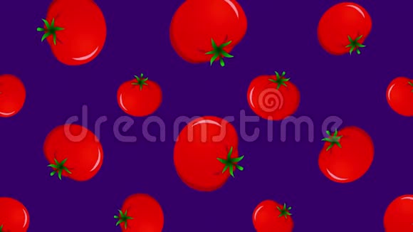 背景是落下的西红柿视频的预览图