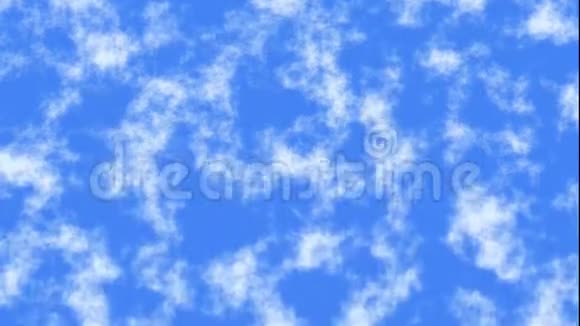 蓝天云的快速旋转视频的预览图