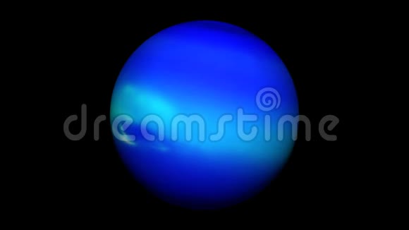行星海王星旋转孤立视频的预览图