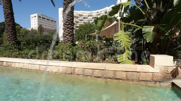 公园里的喷泉花园城市里顺莱森以色列视频的预览图