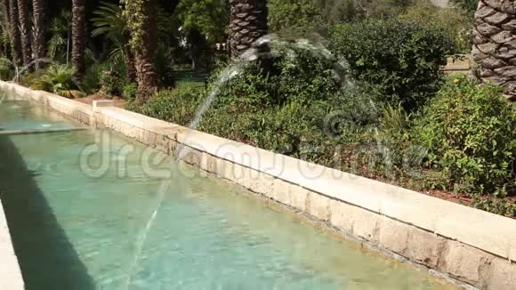 公园里的喷泉花园城市里顺莱森以色列视频的预览图