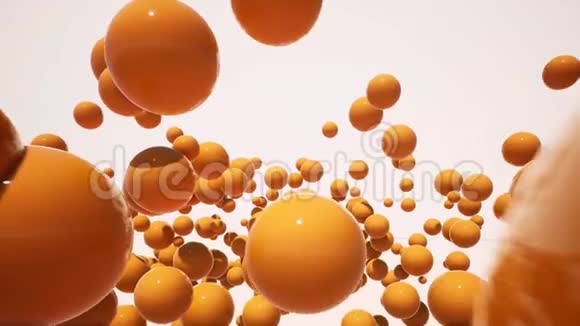 空中镜头中漂浮的三维球视频的预览图